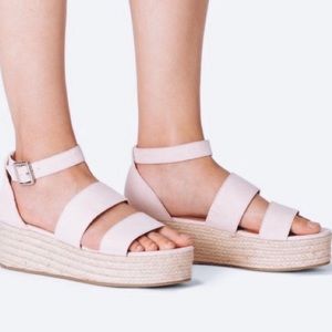 JustFab Elsie Espadrilles Wedge Sandals